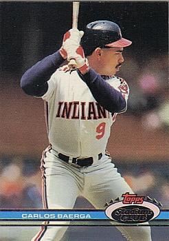 #115 Carlos Baerga - Cleveland Indians - 1991 Stadium Club Baseball
