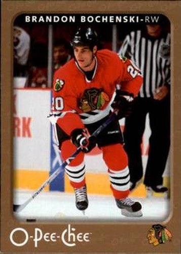 #115 Brandon Bochenski - Chicago Blackhawks - 2006-07 O-Pee-Chee Hockey