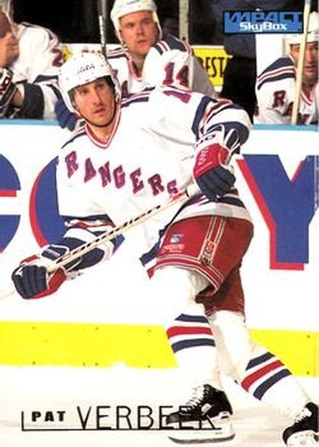 #115 Pat Verbeek - New York Rangers - 1995-96 SkyBox Impact Hockey