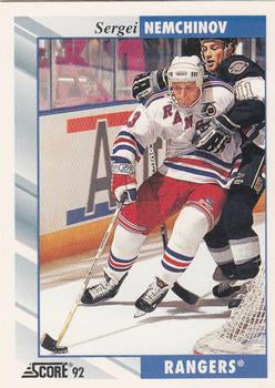 #115 Sergei Nemchinov - New York Rangers - 1992-93 Score USA Hockey