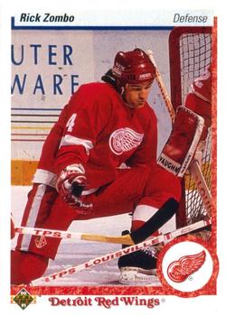 #115 Rick Zombo - Detroit Red Wings - 1990-91 Upper Deck Hockey
