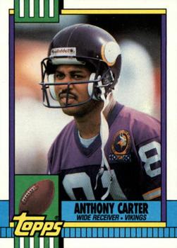 #115 Anthony Carter - Minnesota Vikings - 1990 Topps Football