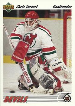 #115 Chris Terreri - New Jersey Devils - 1991-92 Upper Deck Hockey