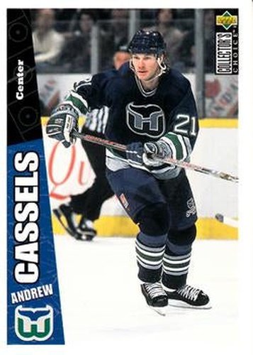 #115 Andrew Cassels - Hartford Whalers - 1996-97 Collector's Choice Hockey