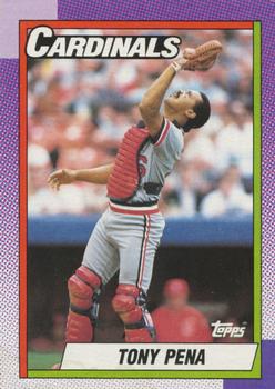 #115 Tony Pena - St. Louis Cardinals - 1990 Topps Baseball