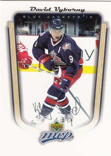 #115 David Vyborny - Columbus Blue Jackets - 2005-06 Upper Deck MVP Hockey