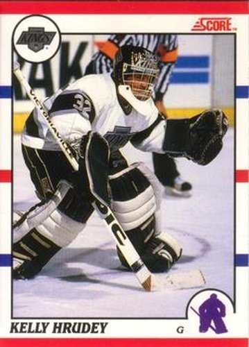 #115 Kelly Hrudey - Los Angeles Kings - 1990-91 Score Canadian Hockey