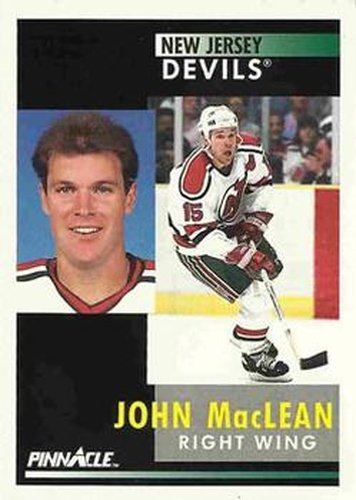 #115 John MacLean - New Jersey Devils - 1991-92 Pinnacle Hockey