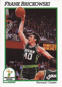 #115 Frank Brickowski - Milwaukee Bucks - 1991-92 Hoops Basketball