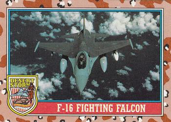 #115 F-16 Fighting Falcon - 1991 Topps Desert Storm