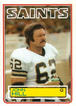 #115 John Hill - New Orleans Saints - 1983 Topps Football