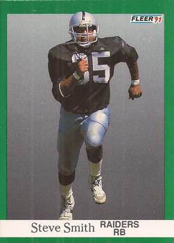 #115 Steve Smith - Los Angeles Raiders - 1991 Fleer Football