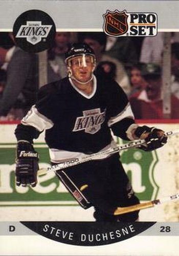#115 Steve Duchesne - Los Angeles Kings - 1990-91 Pro Set Hockey