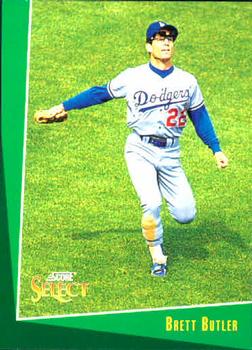 #115 Brett Butler - Los Angeles Dodgers - 1993 Select Baseball