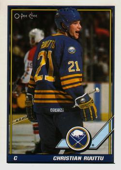 #115 Christian Ruuttu - Buffalo Sabres - 1991-92 O-Pee-Chee Hockey