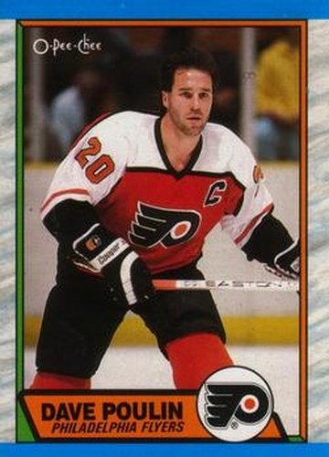 #115 Dave Poulin - Philadelphia Flyers - 1989-90 O-Pee-Chee Hockey