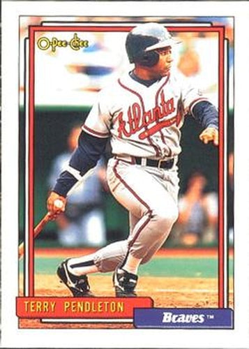 #115 Terry Pendleton - Atlanta Braves - 1992 O-Pee-Chee Baseball
