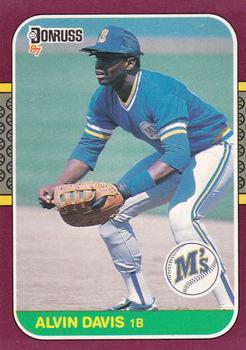 #115 Alvin Davis - Seattle Mariners - 1987 Donruss Opening Day Baseball