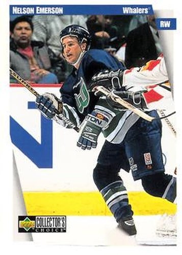#115 Nelson Emerson - Hartford Whalers - 1997-98 Collector's Choice Hockey