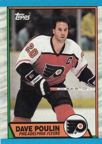 #115 Dave Poulin - Philadelphia Flyers - 1989-90 Topps Hockey