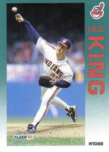#115 Eric King - Cleveland Indians - 1992 Fleer Baseball