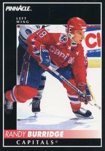 #115 Randy Burridge - Washington Capitals - 1992-93 Pinnacle Canadian Hockey