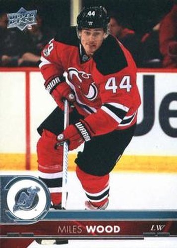 #115 Miles Wood - New Jersey Devils - 2017-18 Upper Deck Hockey