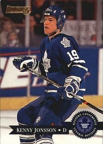 #115 Kenny Jonsson - Toronto Maple Leafs - 1995-96 Donruss Hockey