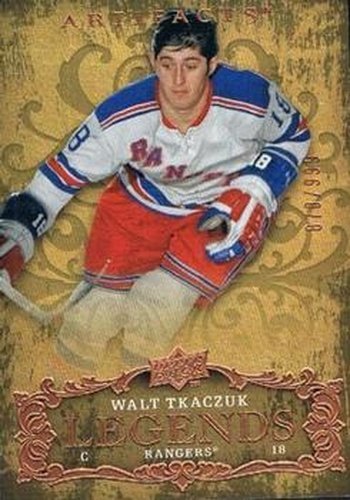 #115 Walt Tkaczuk - New York Rangers - 2008-09 Upper Deck Artifacts Hockey