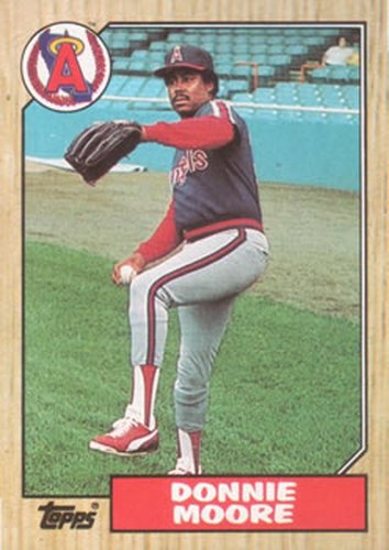 #115 Donnie Moore - California Angels - 1987 Topps Baseball