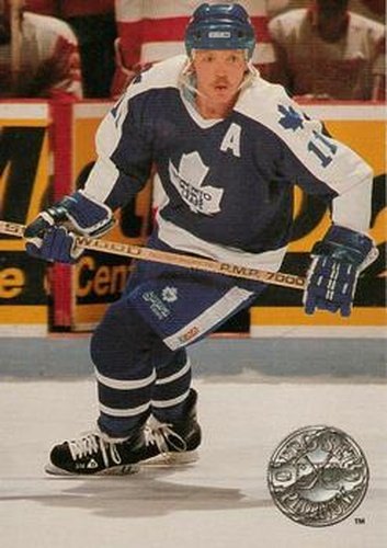 #115 Gary Leeman - Toronto Maple Leafs - 1991-92 Pro Set Platinum Hockey