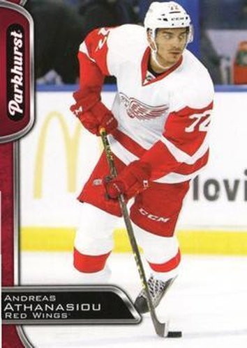 #115 Andreas Athanasiou - Detroit Red Wings - 2016-17 Parkhurst - Red Hockey