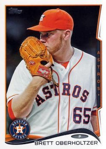 #115 Brett Oberholtzer - Houston Astros - 2014 Topps Baseball