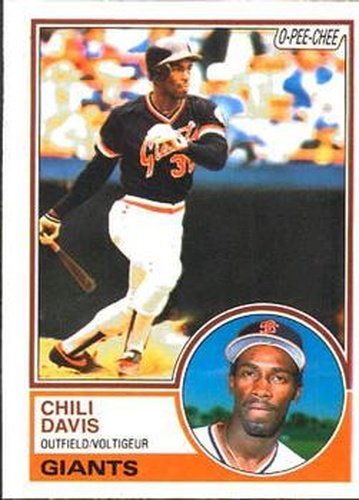 #115 Chili Davis - San Francisco Giants - 1983 O-Pee-Chee Baseball