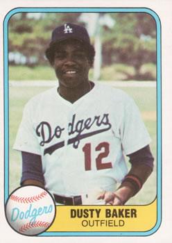 #115 Dusty Baker - Los Angeles Dodgers - 1981 Fleer Baseball
