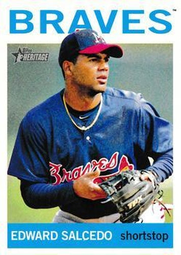 #115 Edward Salcedo - Mississippi Braves - 2013 Topps Heritage Minor League Baseball