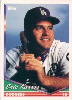 #115 Eric Karros - Los Angeles Dodgers - 1994 Topps Baseball