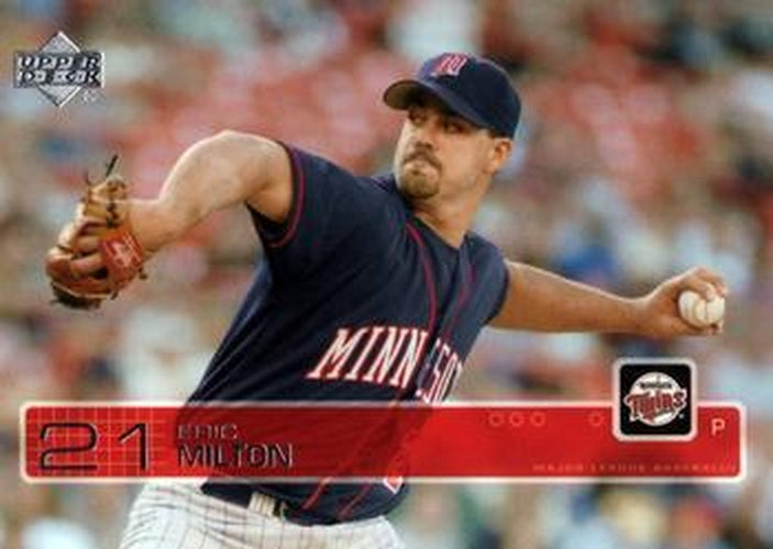#115 Eric Milton - Minnesota Twins - 2003 Upper Deck Baseball