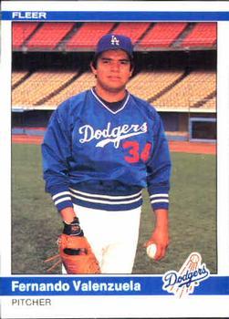 #115 Fernando Valenzuela - Los Angeles Dodgers - 1984 Fleer Baseball