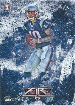 #115 Jimmy Garoppolo - New England Patriots - 2014 Topps Fire Football