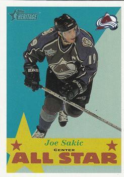 #115 Joe Sakic - Colorado Avalanche - 2001-02 Topps Heritage Hockey