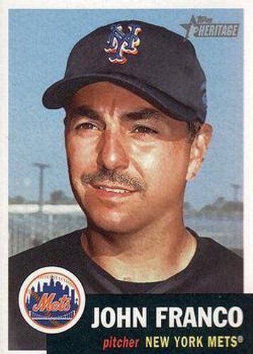 #115 John Franco - New York Mets - 2002 Topps Heritage Baseball
