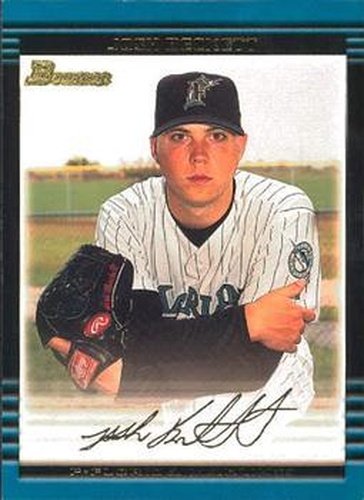 #115 Josh Beckett - Florida Marlins - 2002 Bowman Baseball