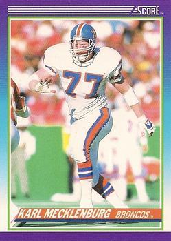 #115 Karl Mecklenburg - Denver Broncos - 1990 Score Football