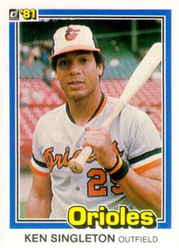 #115 Ken Singleton - Baltimore Orioles - 1981 Donruss Baseball