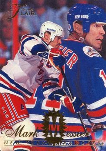 #115 Mark Messier - New York Rangers - 1994-95 Flair Hockey