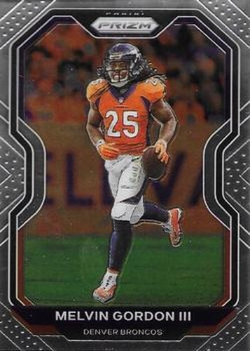 #115 Melvin Gordon III - Denver Broncos - 2020 Panini Prizm Football