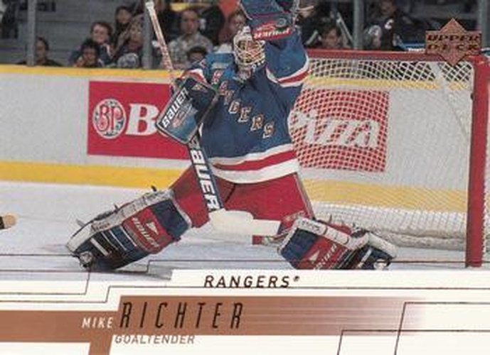 #115 Mike Richter - New York Rangers - 2000-01 Upper Deck Hockey