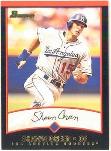 #115 Shawn Green - Los Angeles Dodgers - 2001 Bowman Baseball