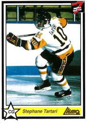 #115 Stephane Tartari - Beauport Harfangs - 1990-91 7th Inning Sketch QMJHL Hockey